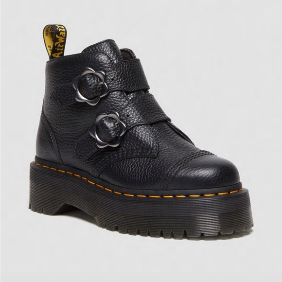 Dr. Martens Devon Flower Ankle Boots - Picture 3 of 9